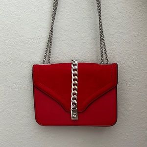 NEVER USED: topshop red shoulder bag